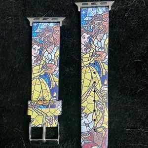 Disney Beauty and the Beast Leather Apple Watch B…